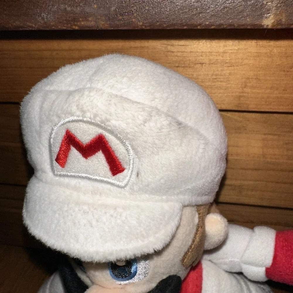 Super Mario Bros White Mario Character Plush 10